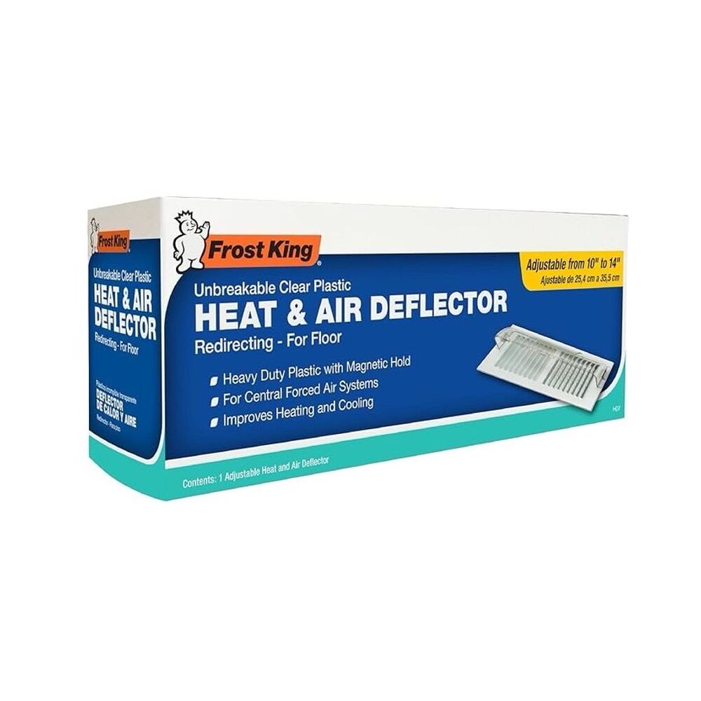 Frost King Heat & Air Deflector for Central AC 10" Rectangle Clear